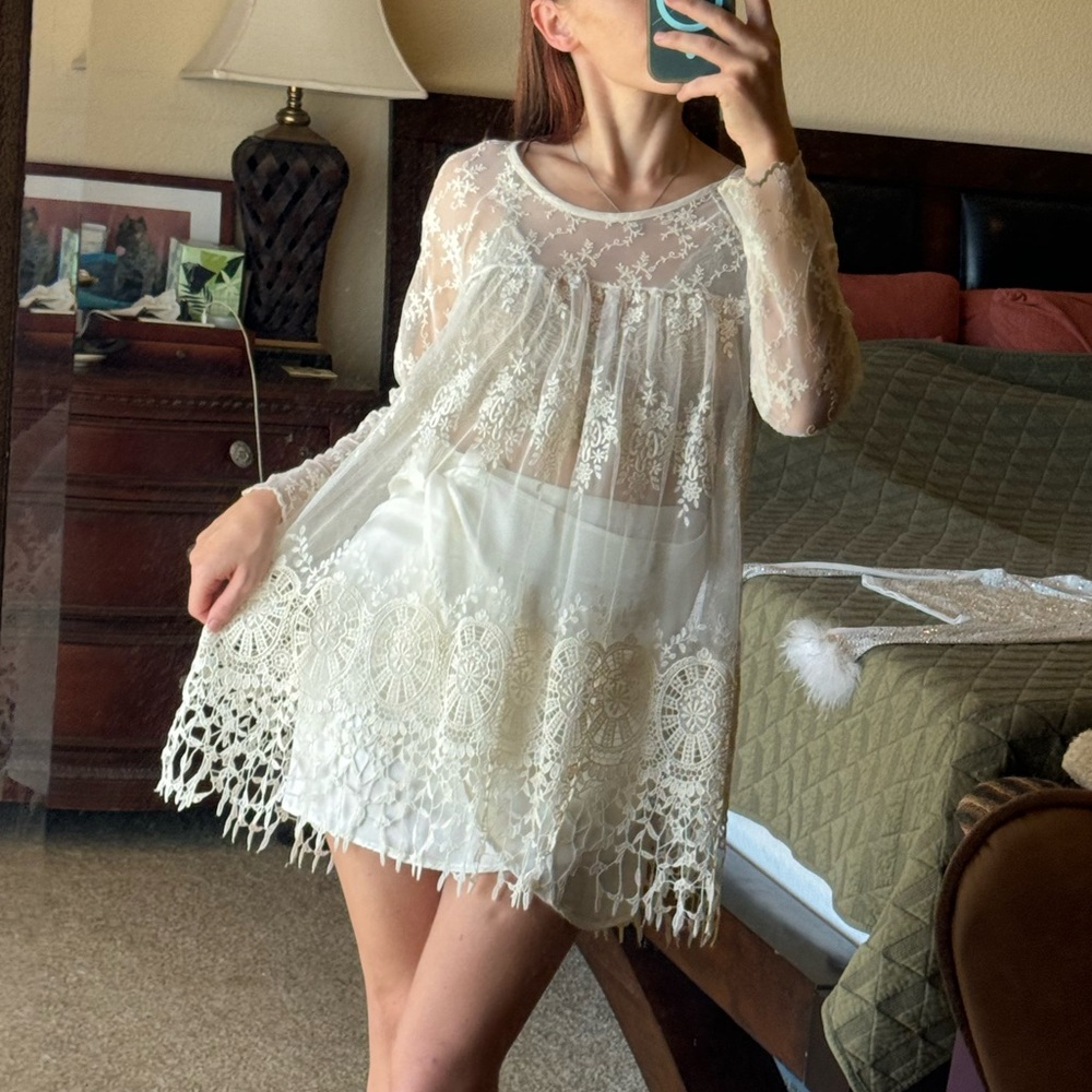 White Lace Dress